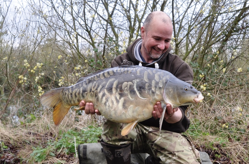 The largest individual scales I've ever seen on a carp.